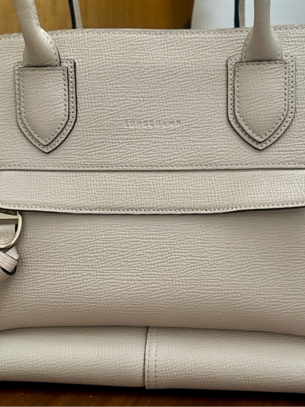 Longchamp Mailbox Leather Tote Chalk - Picture 3 of 13